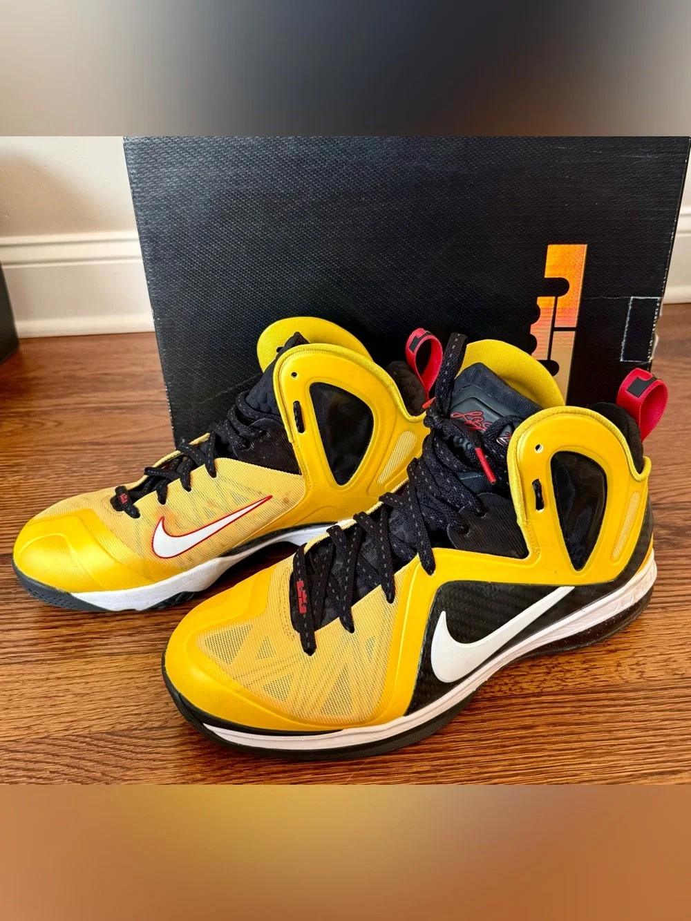 Nike LeBron 9 PS Elite Taxi Size 13 OG Box